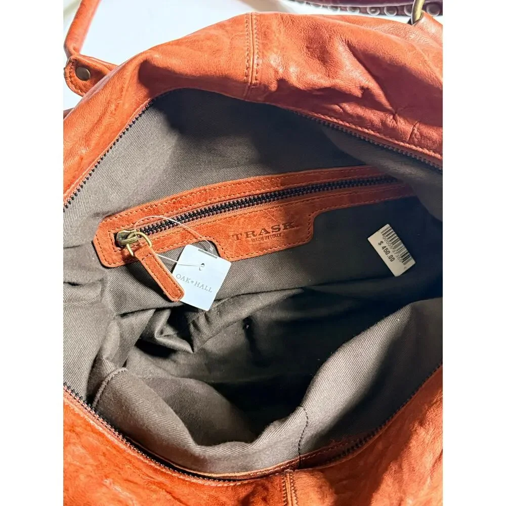 Trask leather bag new
